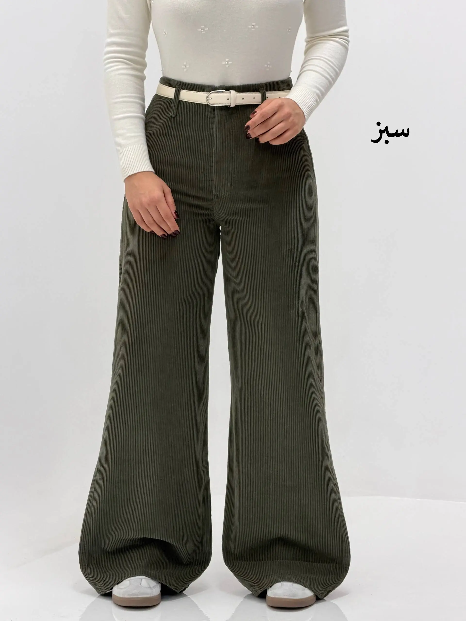 3952-شلوار کبریتی واید لگ